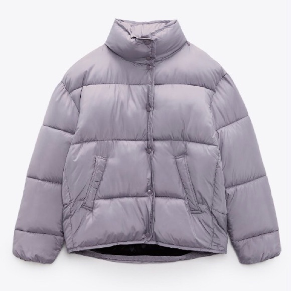 ZARA WATER REPELLENT PUFFER JACKET - Picture 1 of 14
